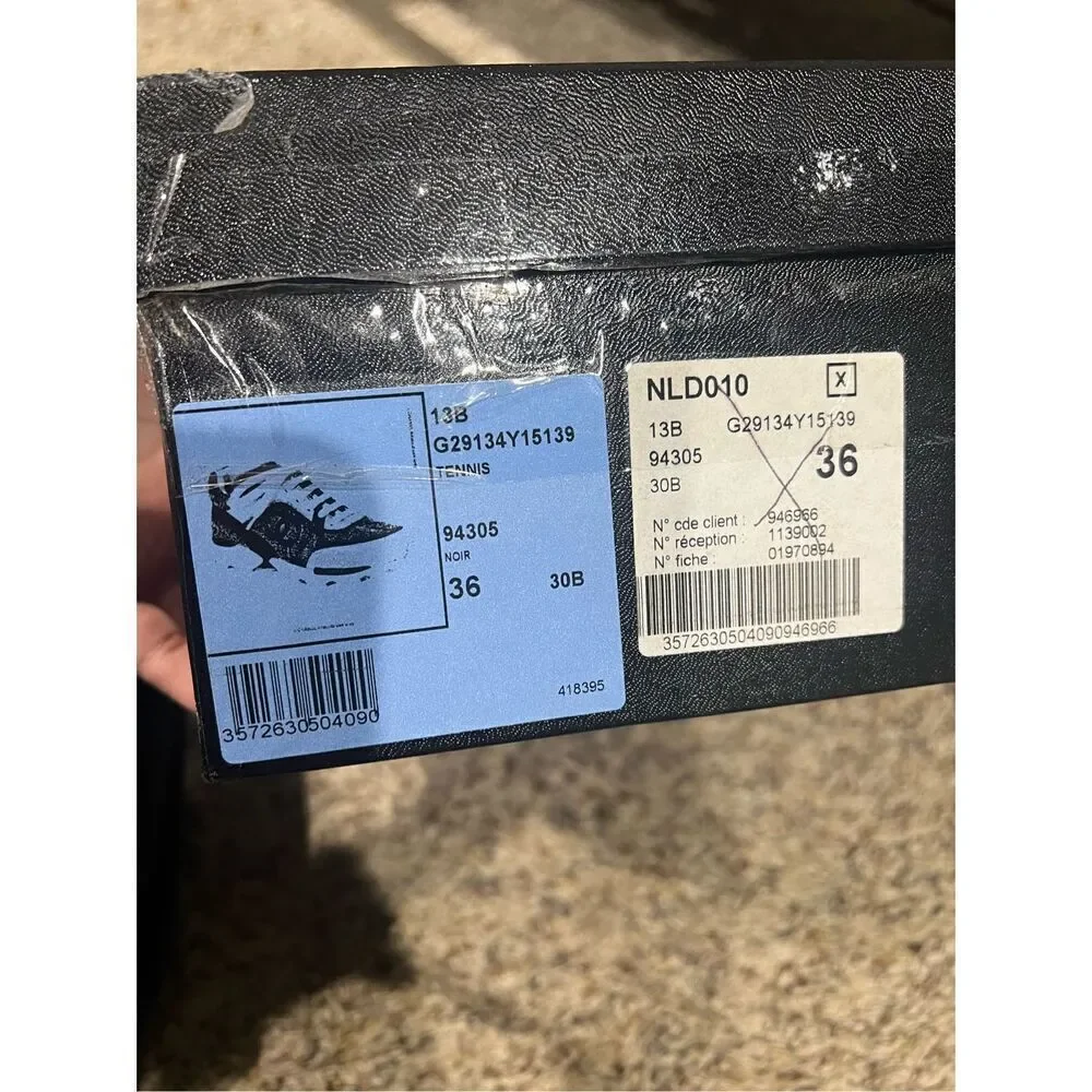 Chanel black sneakers size 36